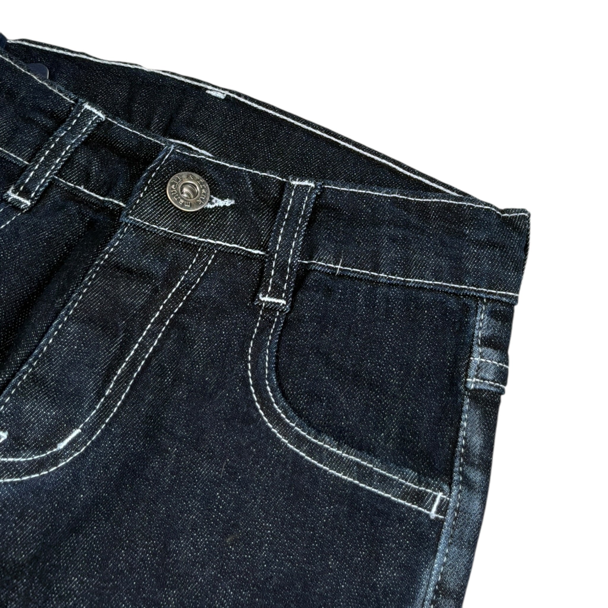 Manuel & Frank Jeans tinta unita con Girovita Regolabile Blu per Bambino EIIEPWSMNJ BLU MANUEL & FRANK 