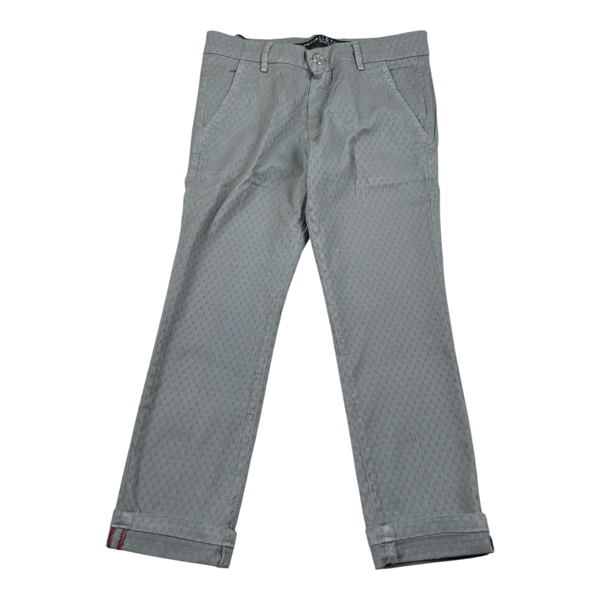 Manuel & Frank Pantalone tinta unita con Girovita Regolabile Grigio per Bambino MF1009B GRIGIO MANUEL & FRANK 