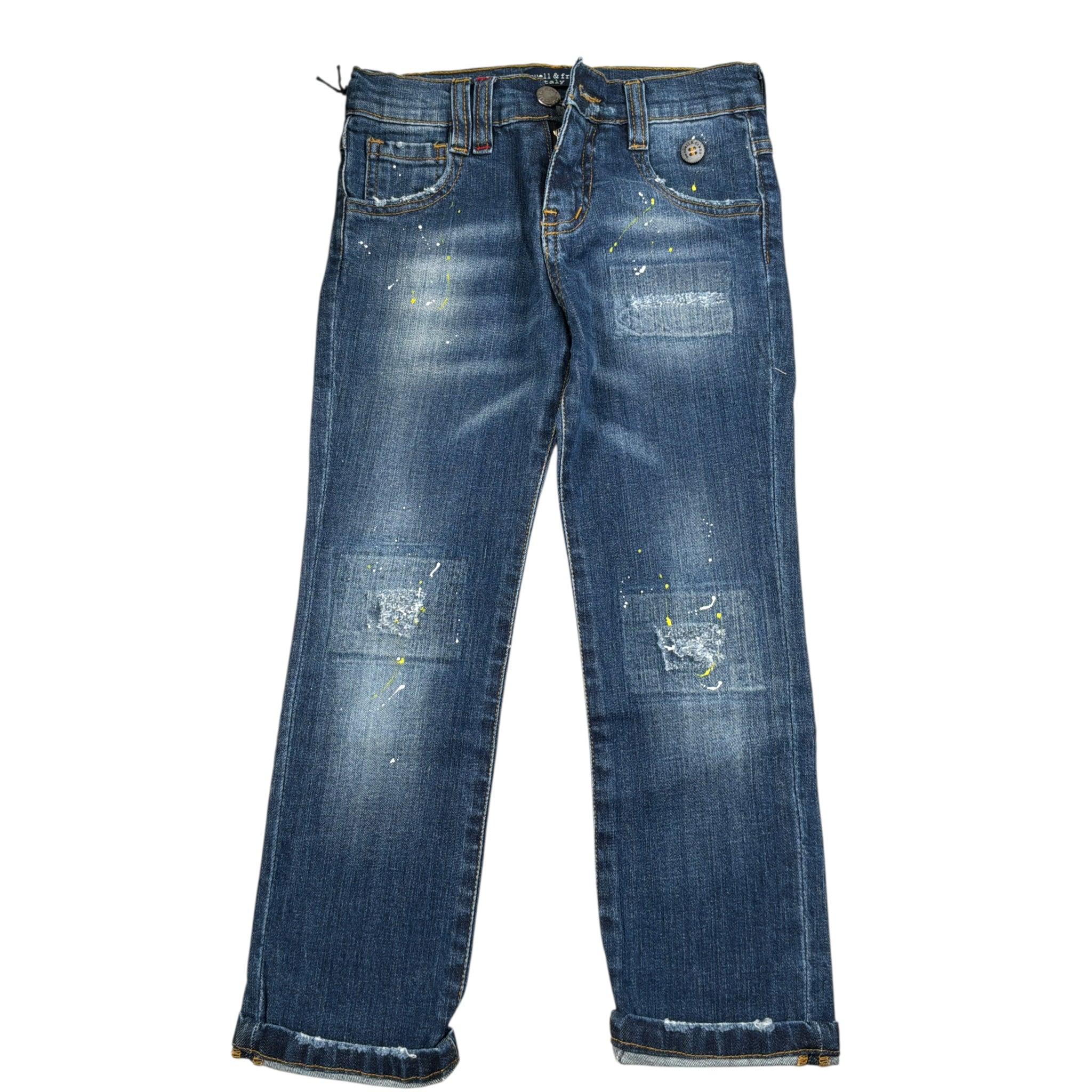 Manuel & Frank Jeans tinta unita con Girovita Regolabile Blu per Bambino MF1203B BLU MANUEL & FRANK 