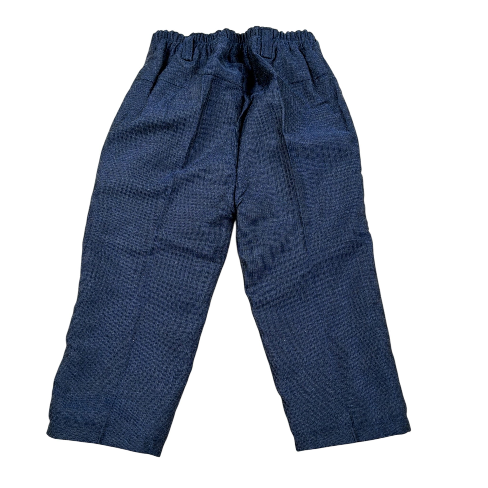 Manuel & Frank Pantalone tinta unita con Elastico In Vita Blu per Bambino MF1385IJ BLU MANUEL & FRANK 