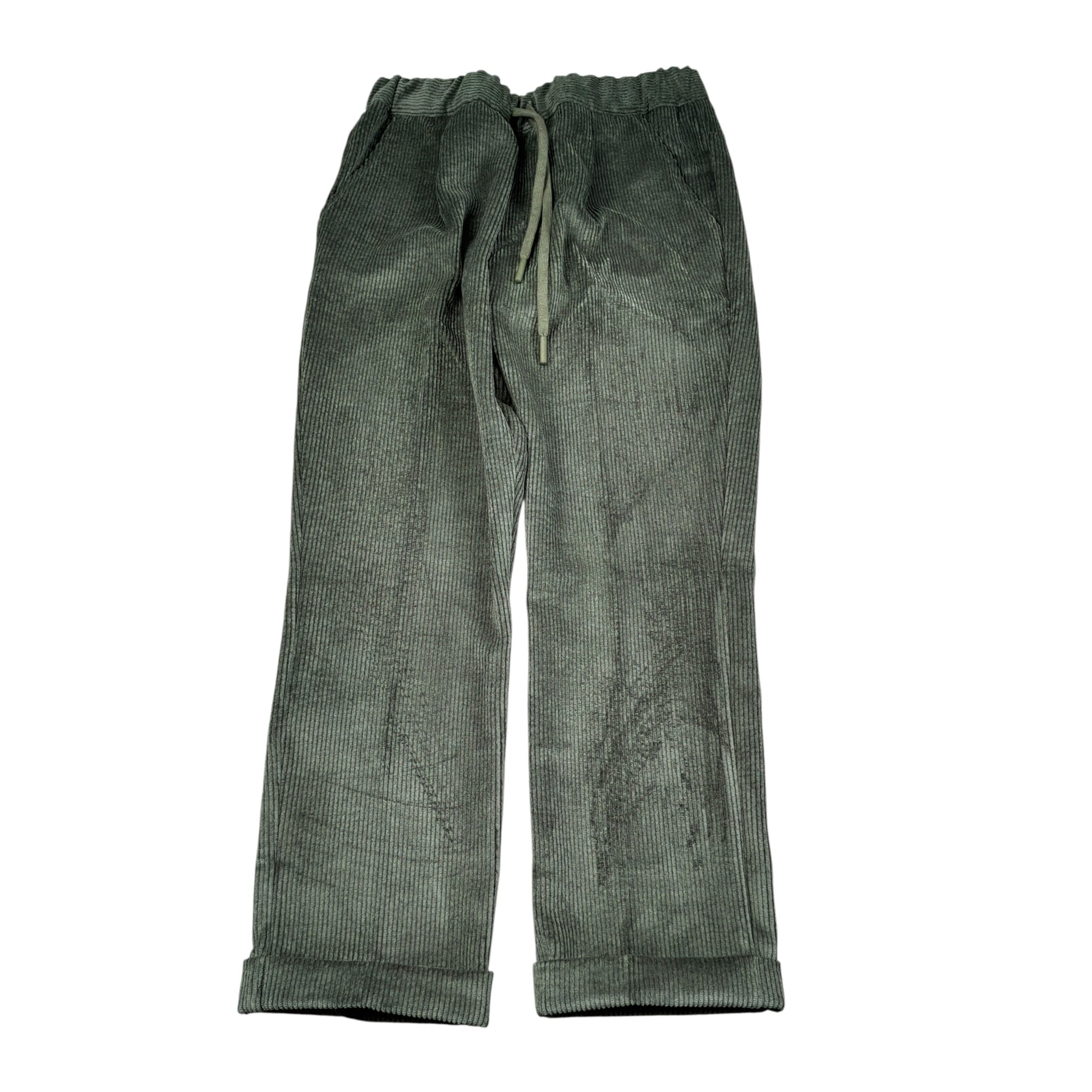Manuel & Frank Pantalone tinta unita con Elastico In Vita Verde per Bambino MF1456R VERDE MANUEL & FRANK 