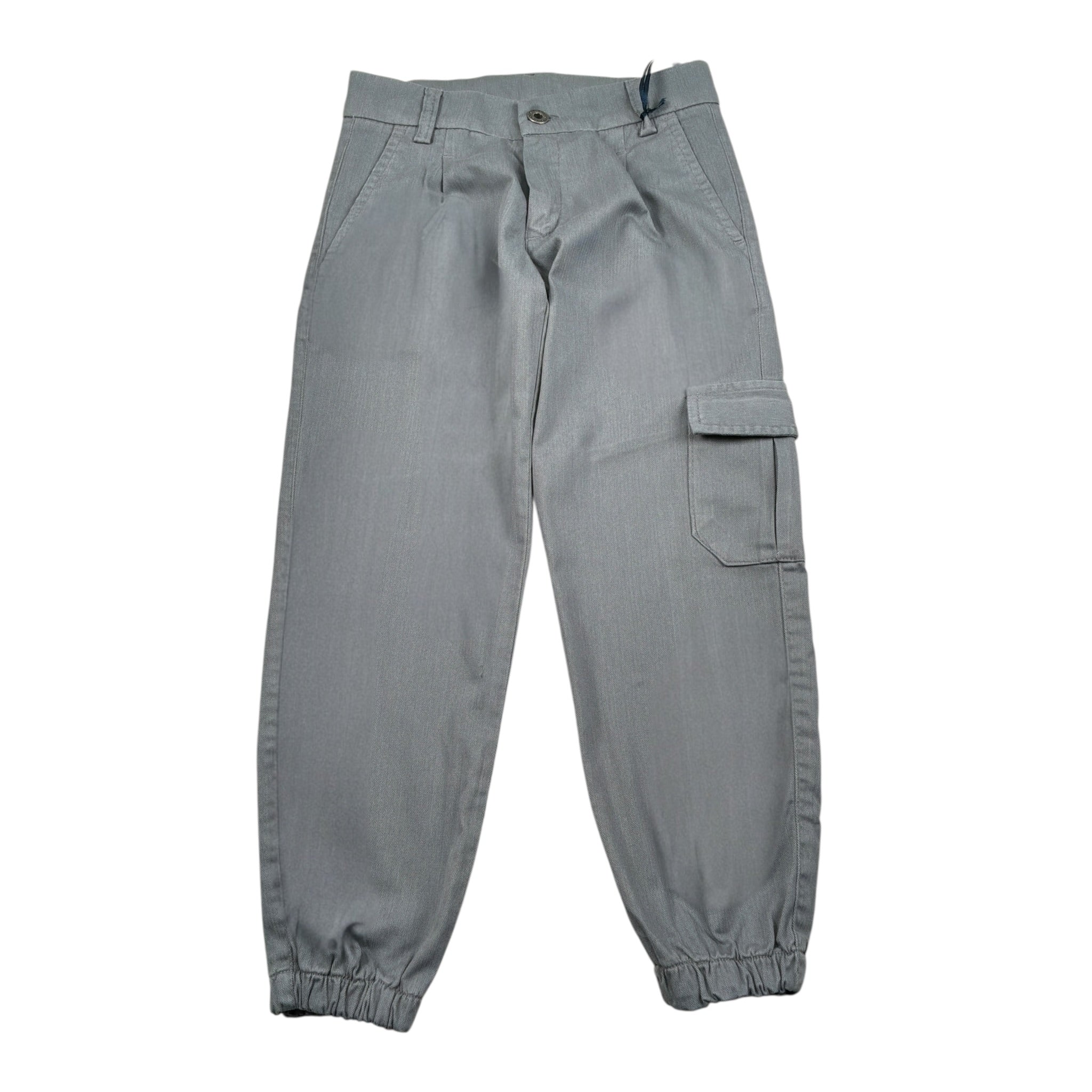 Manuel & Frank Pantalone tinta unita con Girovita Regolabile Grigio per Bambino MF1535B GRIGIO MANUEL & FRANK 