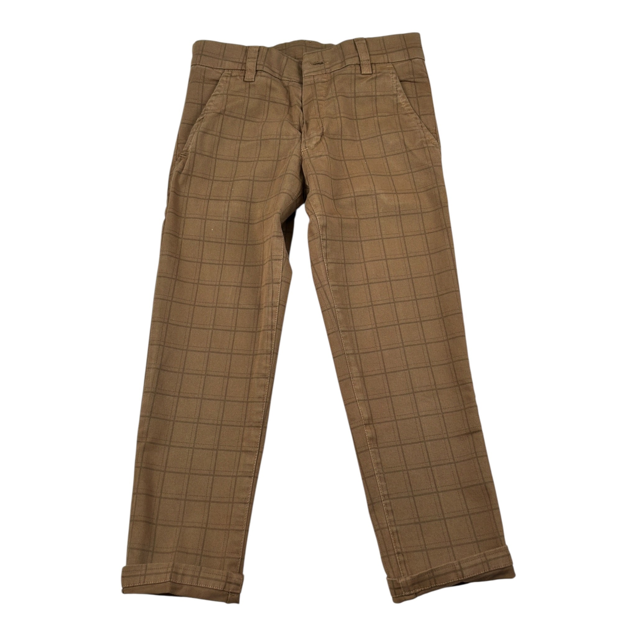 Manuel & Frank Pantalone tinta unita con Girovita Regolabile Marrone per Bambino MF1536B MARRONE MANUEL & FRANK 