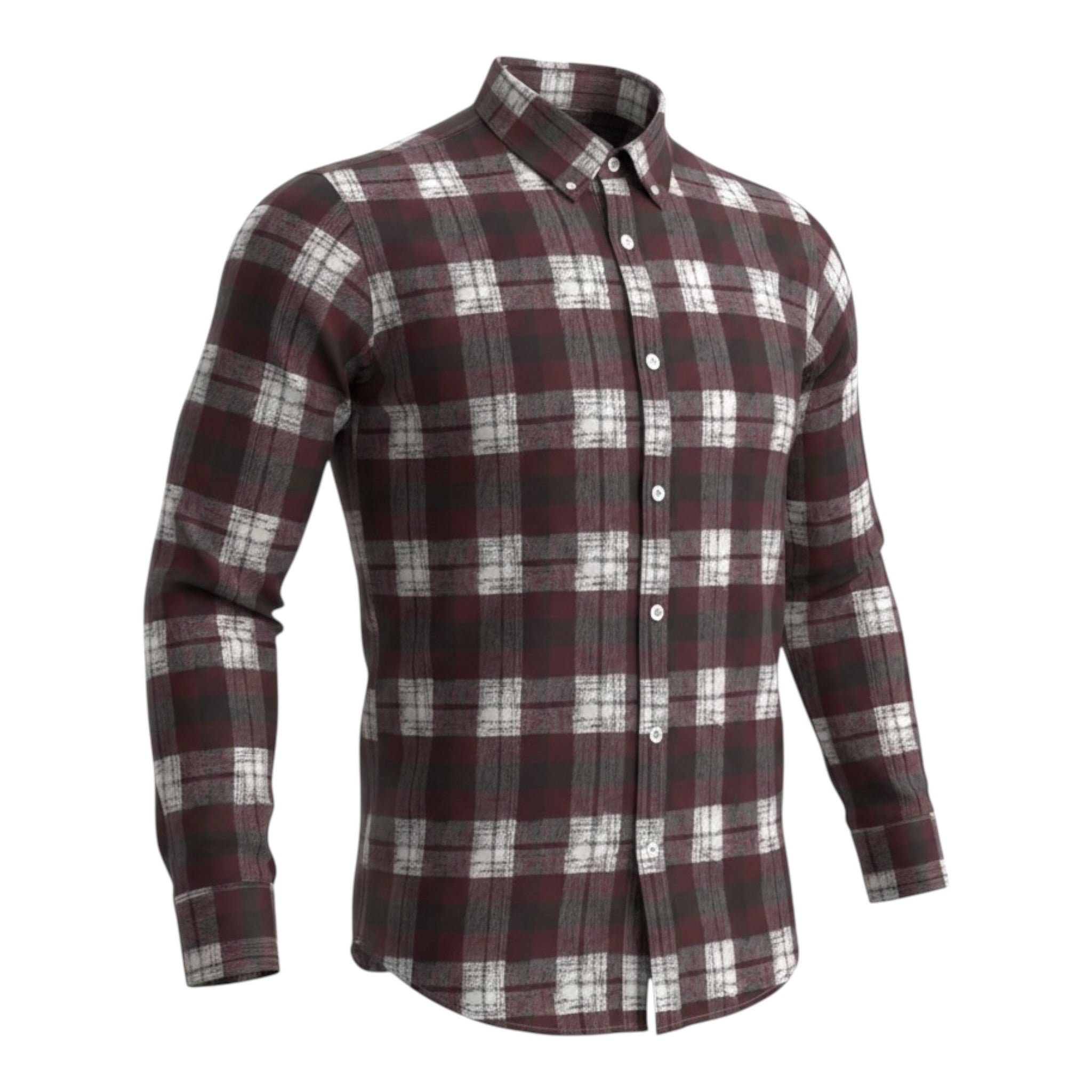 Manuel & Frank Camicia tinta unita con Fantasia Bordeaux per Bambino MF3086R BORDEAUX MANUEL & FRANK 