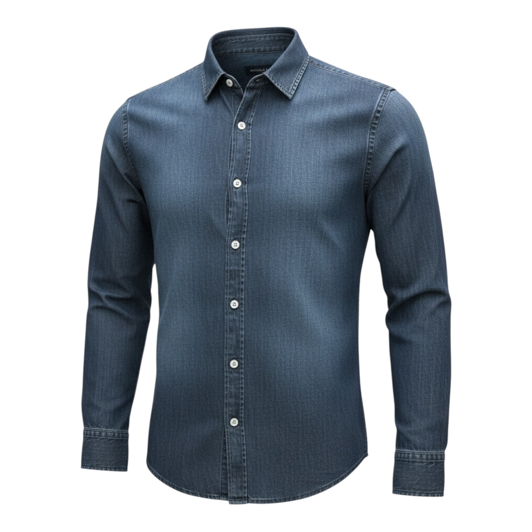 Manuel & Frank Camicia tinta unita In Denim Blu per Bambino MF3087R BLU MANUEL & FRANK 