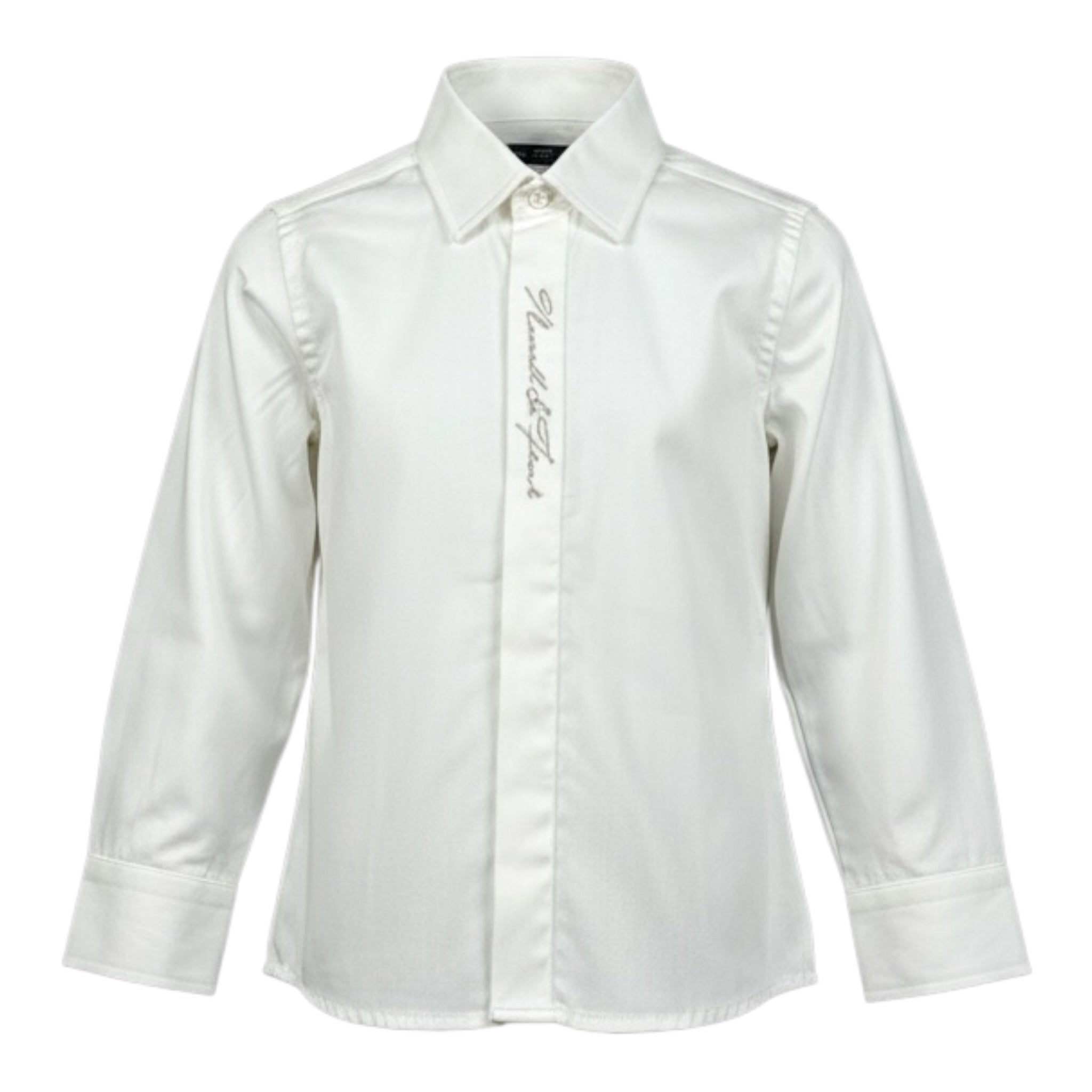 Manuel & Frank Camicia tinta unita con Stampa Bianco per Bambino MF3285B BIANCO MANUEL & FRANK 