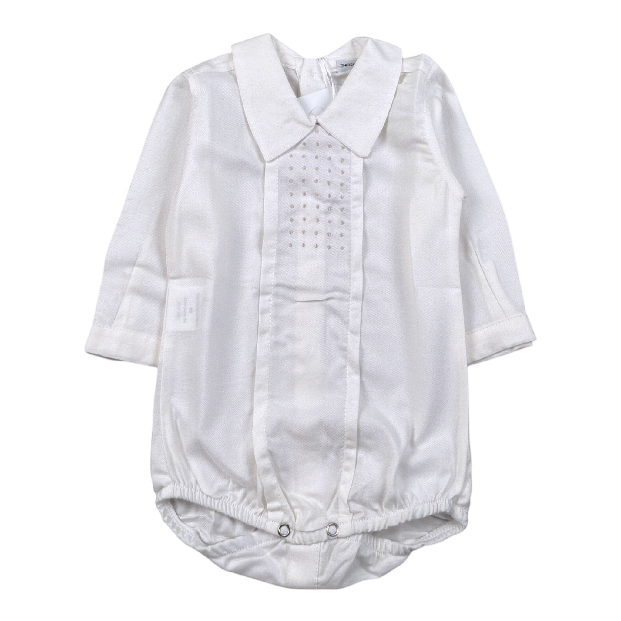 Manuell & Frank Camicia Modello Body tinta unita Bianco per Neonato MF3436I BIANCO MANUELL & FRANK 