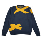 Manuel & Frank Maglia Girocollo tinta unita con Stampa Blu per Bambino MF4082R BLU MANUEL & FRANK 