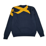 Manuel & Frank Maglia Girocollo tinta unita con Stampa Blu per Bambino MF4082R BLU MANUEL & FRANK 