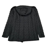 Manuel & Frank Cardigan tinta unita con Cappuccio Nero per Bambino MF4100R NERO MANUEL & FRANK 