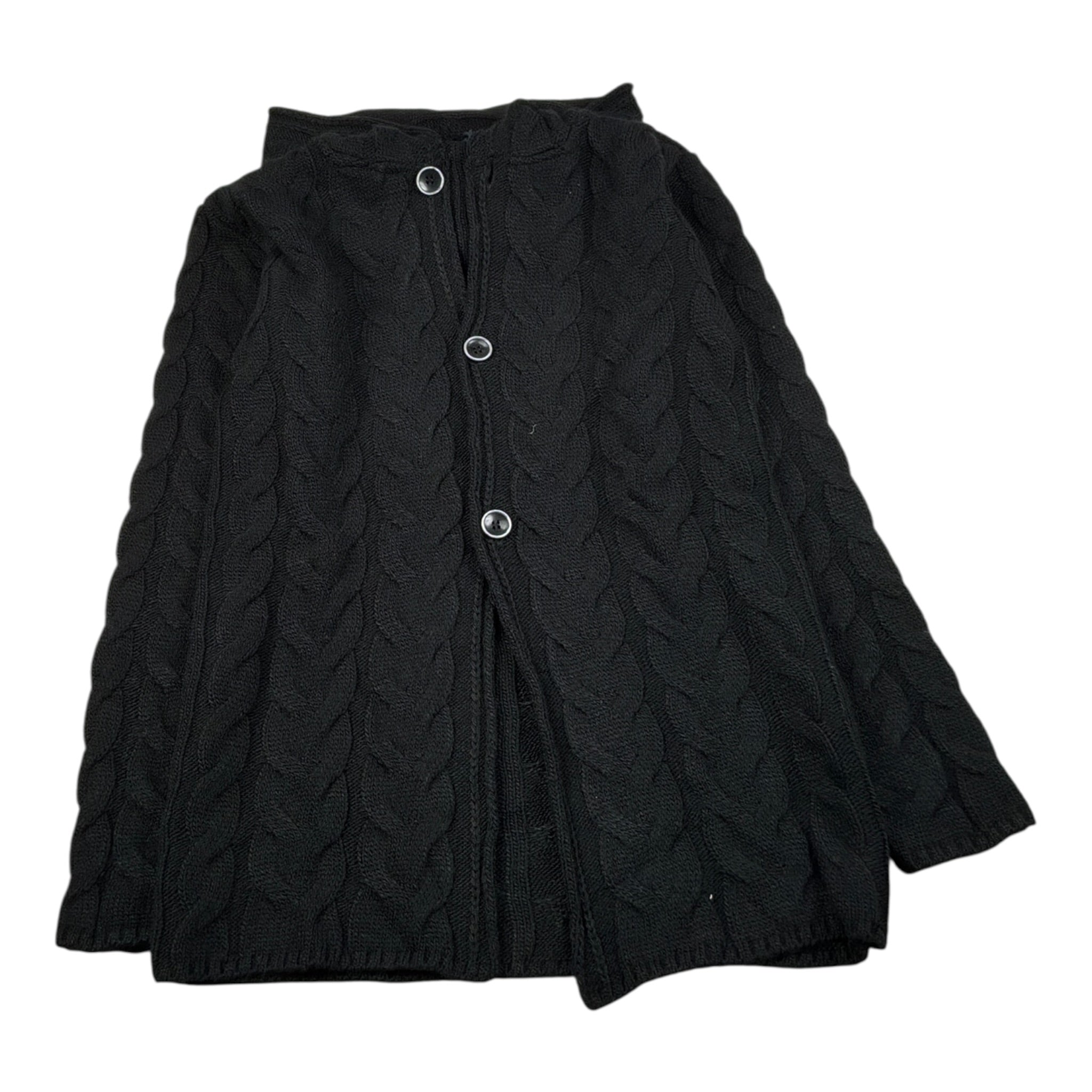 Manuel & Frank Cardigan tinta unita con Cappuccio Nero per Bambino MF4100R NERO MANUEL & FRANK 