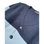Manuel & Frank Cardigan Bicolore con Bottoni Blu per Bambino MF4185B BLU MANUEL & FRANK 