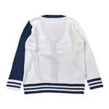 Manuel & Frank Cardigan tinta unita con Profili In Contrasto Bianco per Bambino MF4255R BIANCO MANUEL & FRANK 