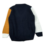 Manuel & Frank Cardigan Tricolore con Bottoni Blu per Bambino MF4371B BLU MANUEL & FRANK 