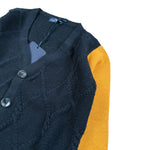Manuel & Frank Cardigan Tricolore con Bottoni Blu per Bambino MF4371B BLU MANUEL & FRANK 