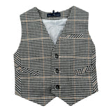 Manuel & Frank Gilet Bicolore con Fantasia Bianco per Bambino MF5217N BIANCO MANUEL & FRANK 