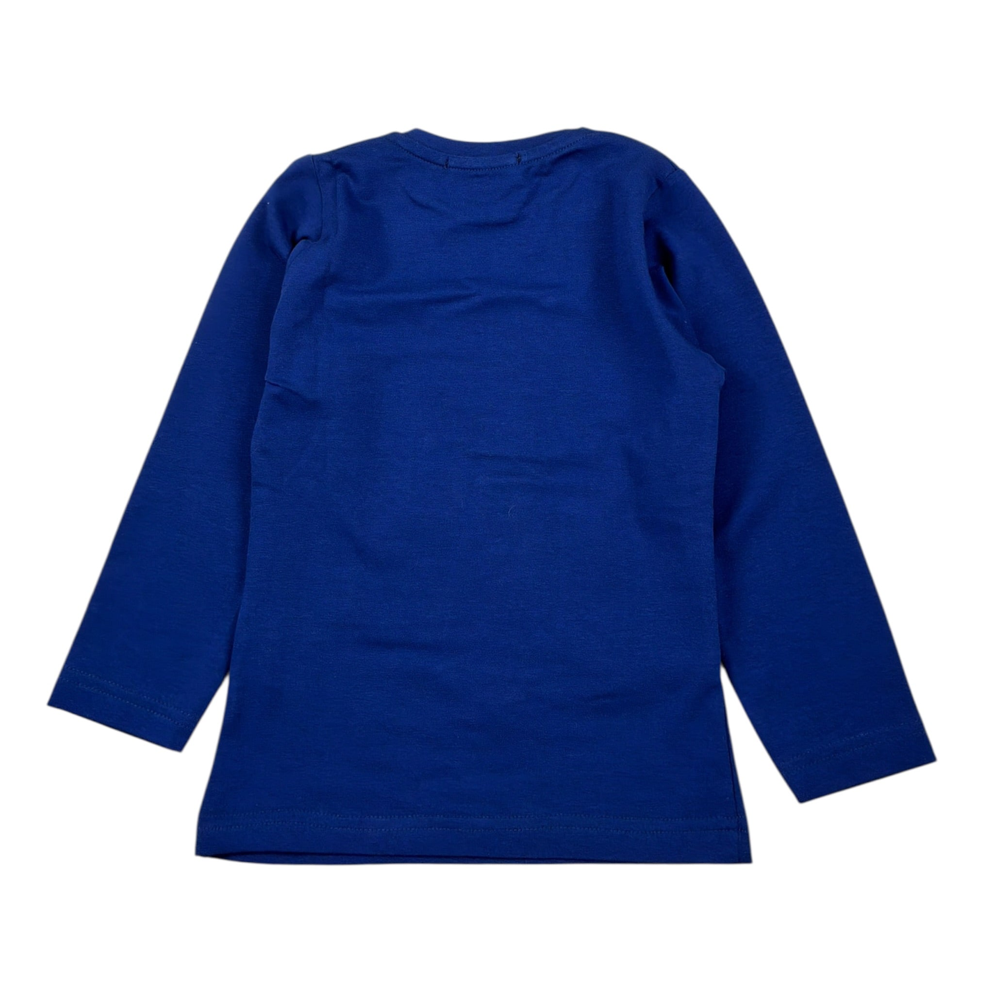 Manuel & Frank Shirt tinta unita Girocollo con Stampa Blu per Bambino MF7008BJ BLU MANUEL & FRANK 