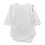 Manuel & Frank Body tinta unita con Stampa Manica Lunga Bianco per Neonato MF7248I BIANCO MANUEL & FRANK 