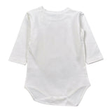Manuel & Frank Body tinta unita con Stampa Manica Lunga Bianco per Neonato MF7248I BIANCO MANUEL & FRANK 