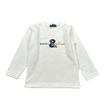 Manuel & Frank Shirt tinta unita Girocollo con Stampa Bianco per Bambino MF7307B BIANCO MANUEL & FRANK 