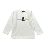 Manuel & Frank Shirt tinta unita Girocollo con Stampa Bianco per Bambino MF7307B BIANCO MANUEL & FRANK 