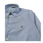 Manuel Ritz Camicia Manica Lunga tinta unita Azzurro per Bambino MR2780 AZZURRO MANUEL RITZ 
