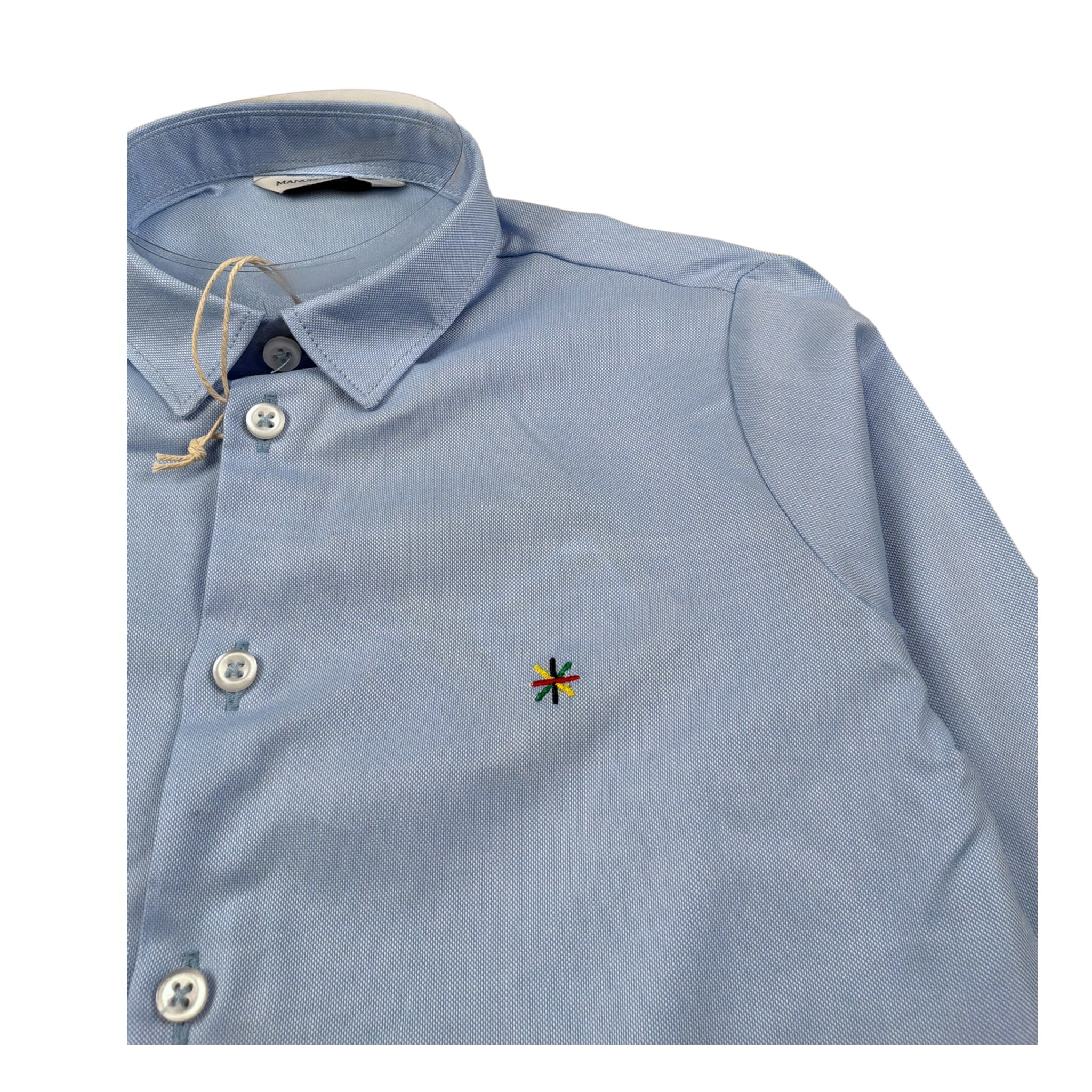 Manuel Ritz Camicia Manica Lunga tinta unita Azzurro per Neonato MR2780N AZZURRO MANUEL RITZ 