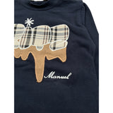 Manuel Ritz Shirt Girocollo tinta unita con Stampa Blu per Neonato MR2802 BLU MANUEL RITZ 
