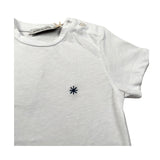 Manuel Ritz T-Shirt Girocollo tinta unita con Logo Bianco per Neonato MR3120 BIANCO MANUEL RITZ 