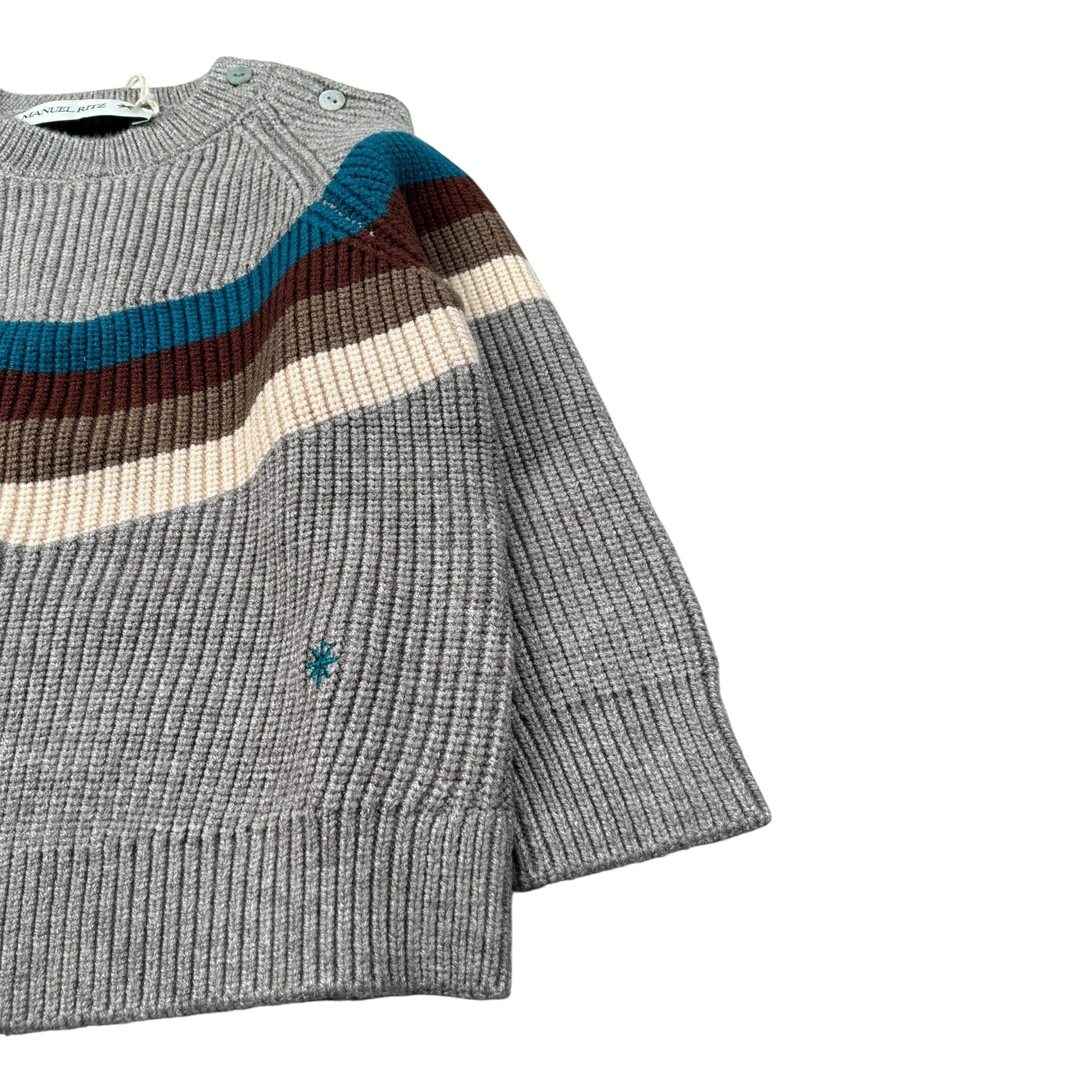 Manuel Ritz Maglia tinta unita Girocollo Grigio per Neonato MR3147N GRIGIO MANUEL RITZ 