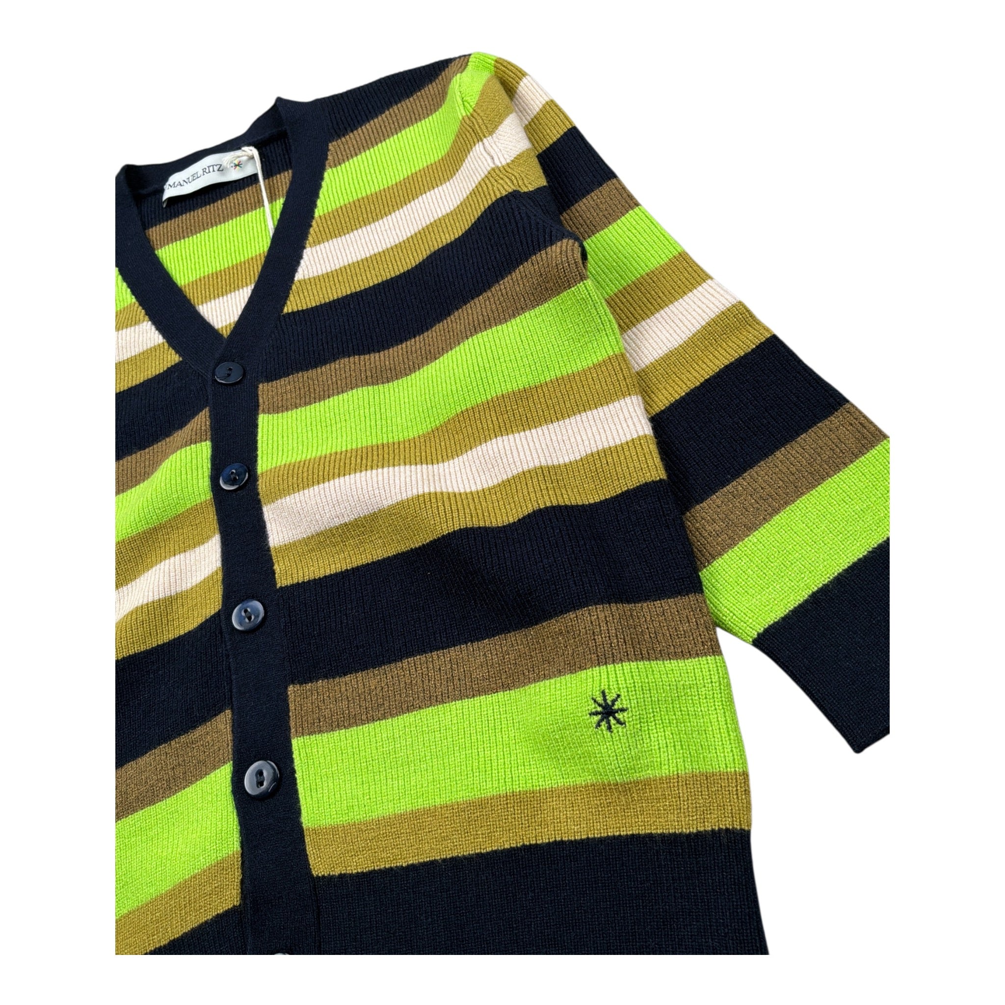Manuel Ritz Cardigan Multicolor con Fantasia A Righe Multicolor per Neonato MR3148N MULTICOLOR MANUEL RITZ 