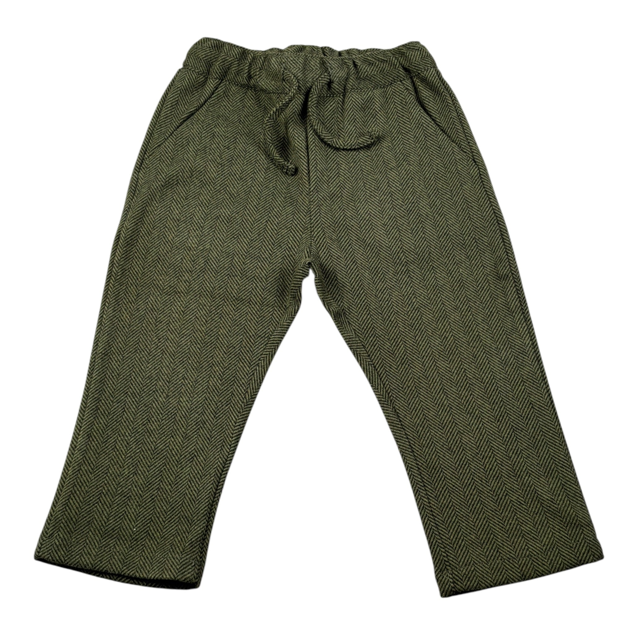 Manuel Ritz Pantalone tinta unita con Elastico In Vita Verde per Bambino MR3185JXX VERDE MANUEL RITZ 