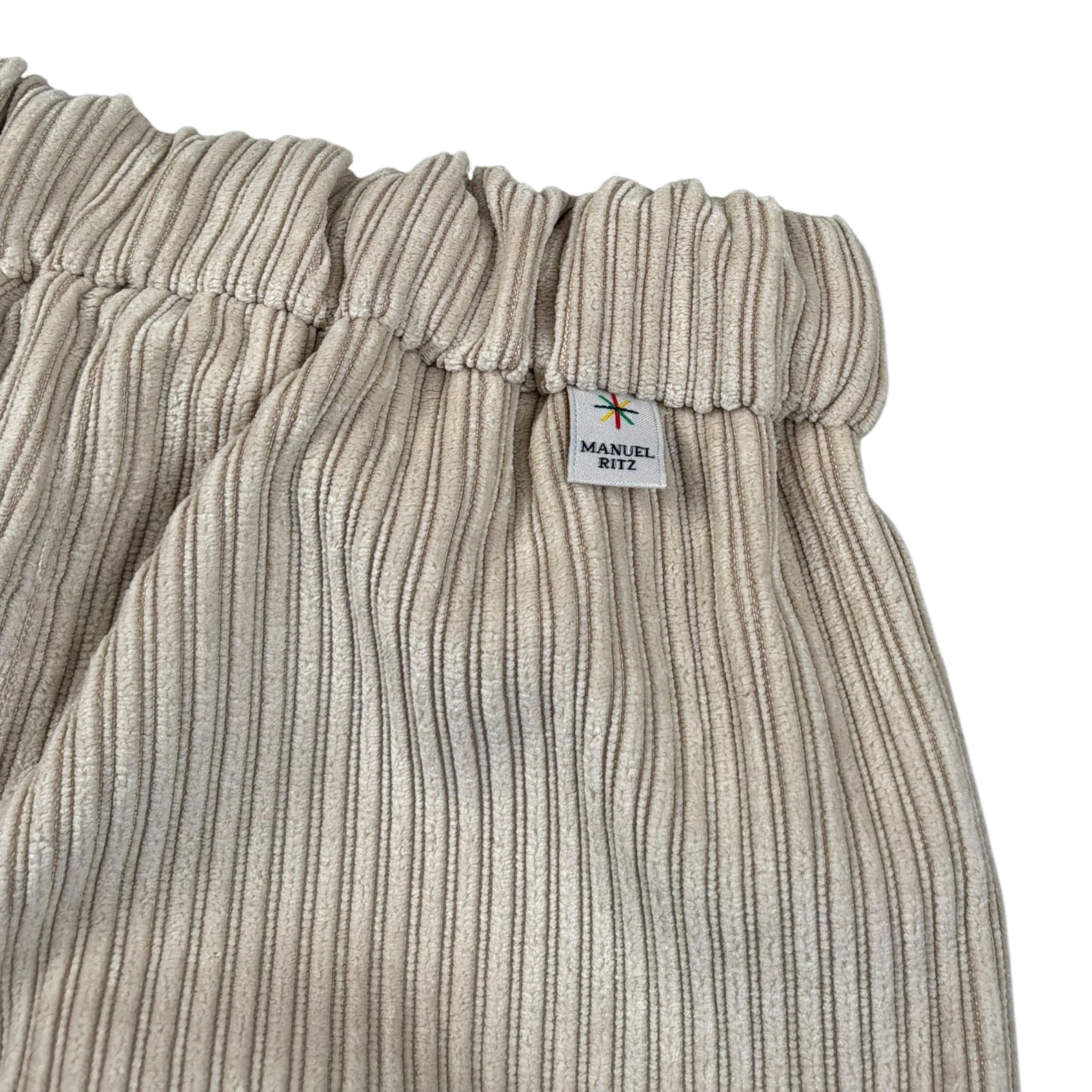 Manuel Ritz Pantalone tinta unita con Elastico In Vita Beige per Bambino MR3186 BEIGE MANUEL RITZ 