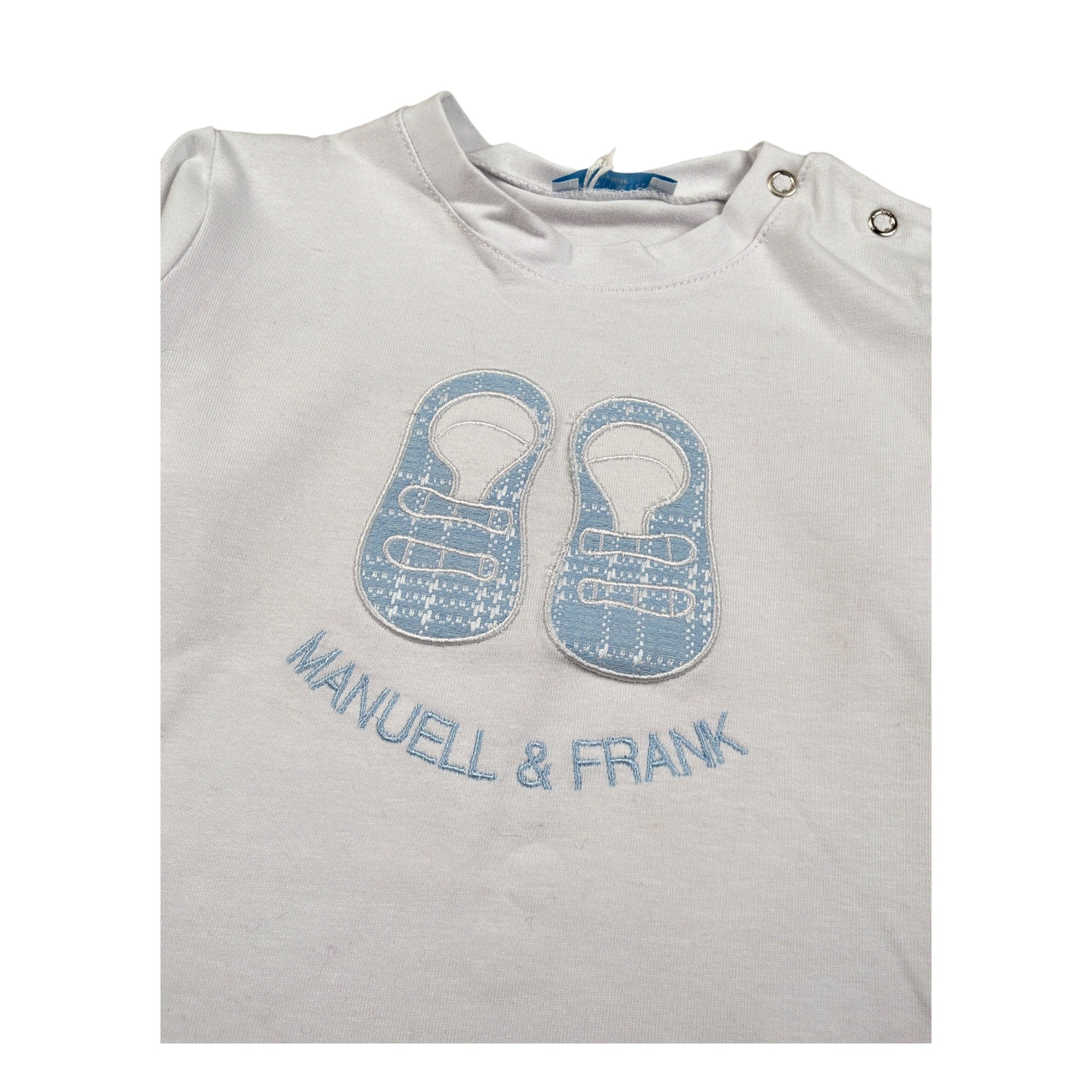 Manuell & Frank Body Manica Lunga tinta unita Bianco per Neonato G7178I BIANCO MANUELL & FRANK 