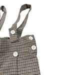 Manuell & Frank Bermuda Stampa Fantasia con Bretelle Beige per Neonato MF2296I BEIGE MANUELL & FRANK 