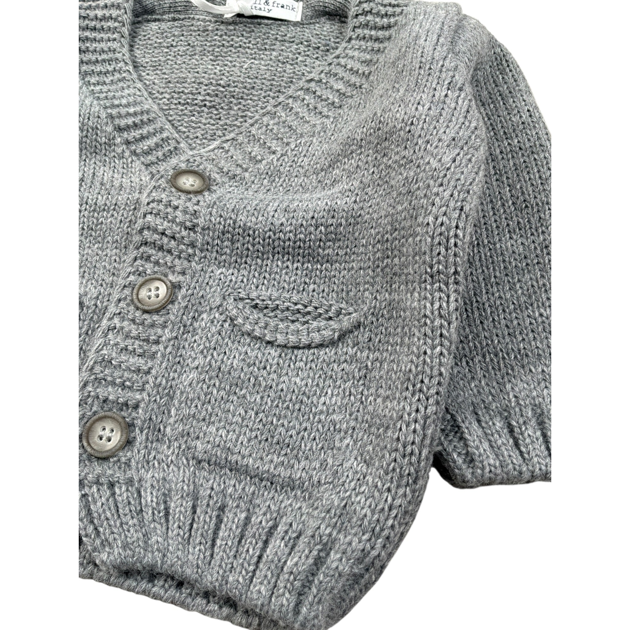 Manuell & Frank Cardigan tinta unita Grigio per Neonato MF4447I GRIGIO MANUELL & FRANK 