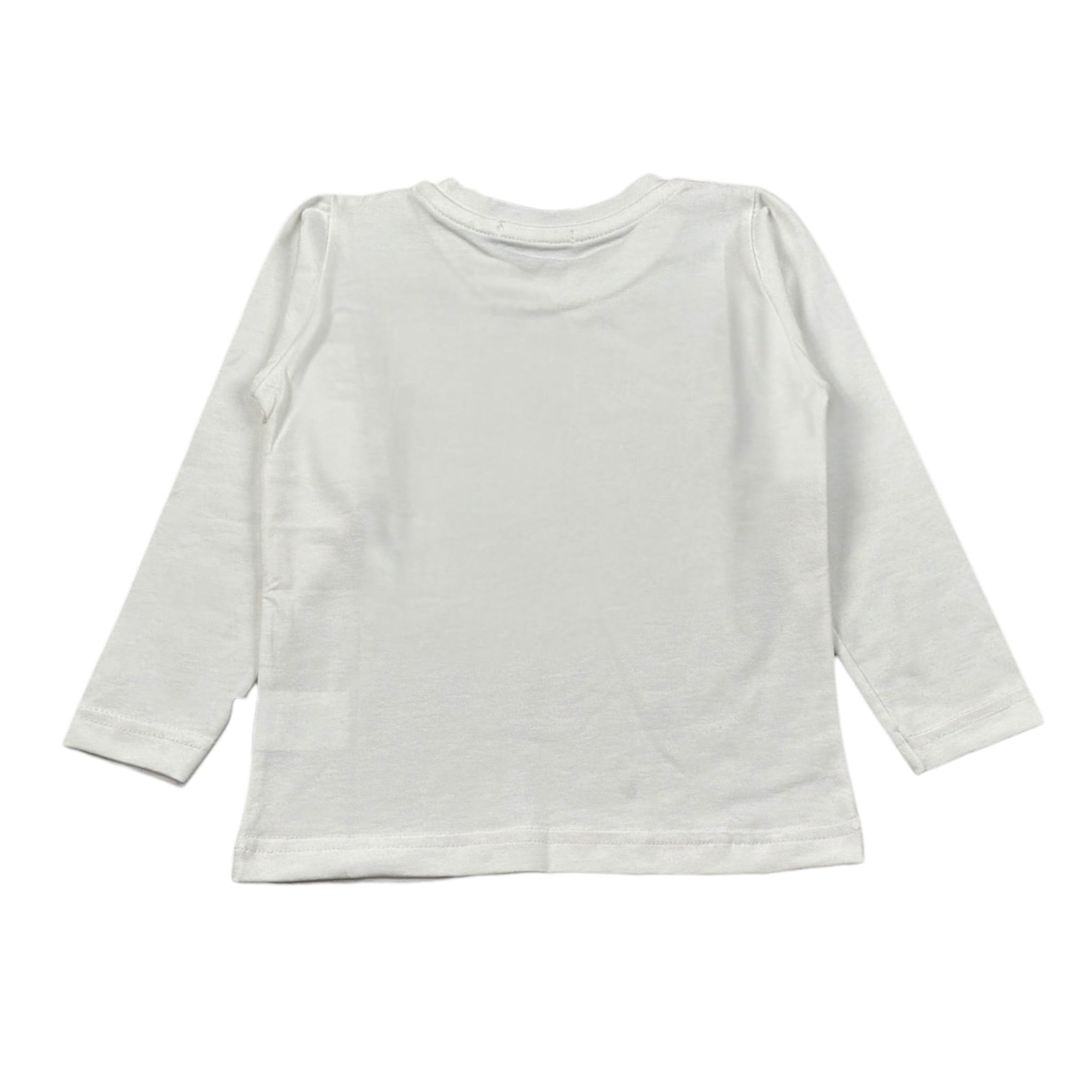 Manuell & Frank Shirt Girocollo tinta unita con Stampa Bianco per Bambino MF7306N BIANCO MANUELL & FRANK 