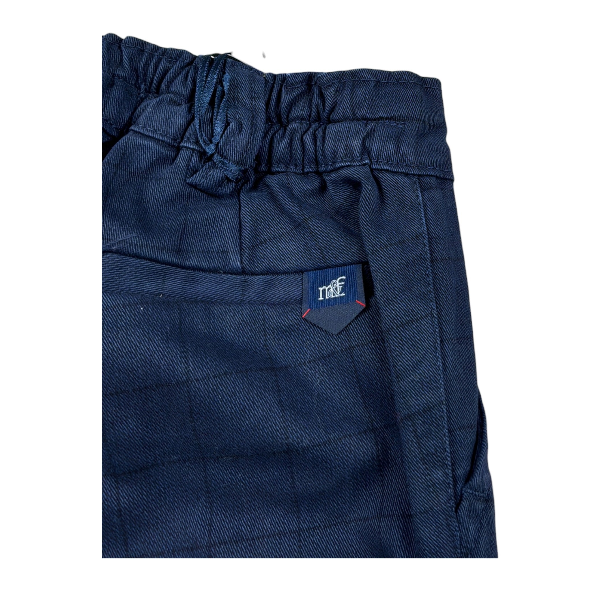 Manuell & Frank Pantalone tinta unita con Elastico In Vita Blu per Bambino MNPTN BLU MANUELL & FRANK 