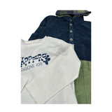 Mapero Completo 3 Pezzi Camicia-Shirt-Pantalone Blu/Verde per Bambino M32272X BLU/VERDE MAPERO 