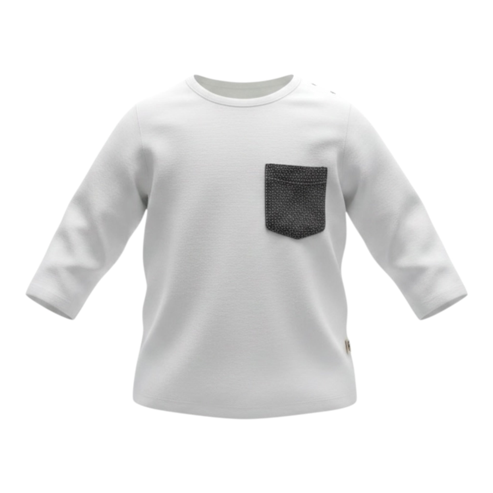 Mapero' Shirt tinta unita con Taschino Bianco per Neonato M32170 BIANCO MAPERO' 
