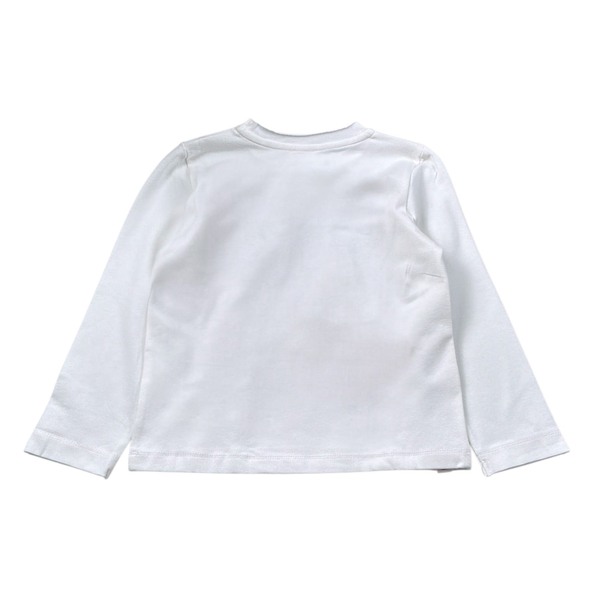 Mapero' Shirt tinta unita con Stampa Bianco per Bambino M32179 BIANCO MAPERO' 