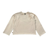 Mapero' Maglia Tint Unita con Fiocco Beige per Bambina M32314J BEIGE MAPERO' 