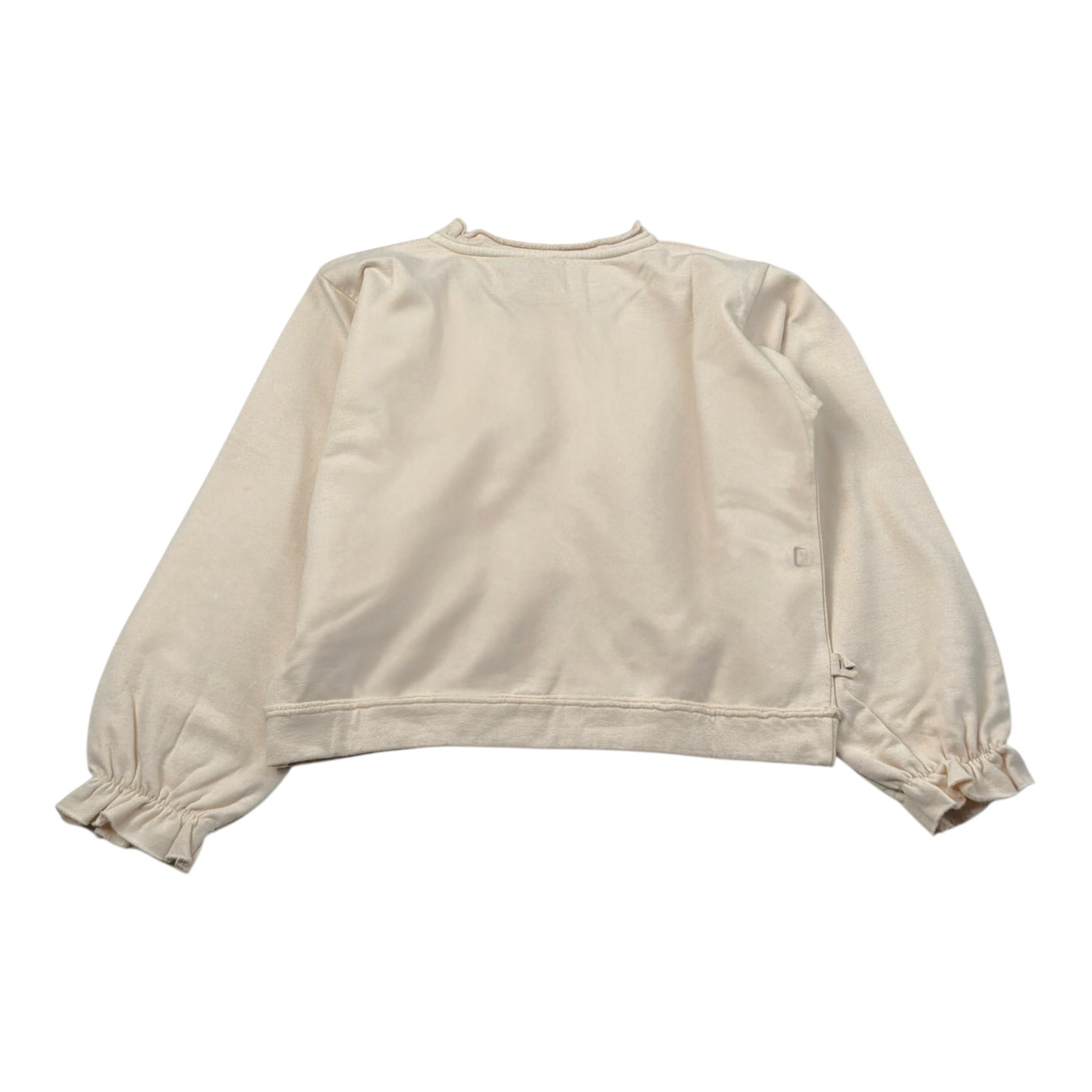Mapero' Felpa tinta unita Girocollo Beige per Bambina M32327 BEIGE MAPERO' 