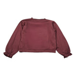 Mapero' Felpa tinta unita Girocollo Bordeaux per Bambina M32327 BORDEAUX MAPERO' 
