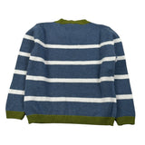 Mapero' Maglia Bicolore con Fantasia A Righe Blu per Bambino M32366 BLU MAPERO' 
