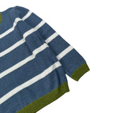 Mapero' Maglia Bicolore con Fantasia A Righe Blu per Bambino M32366 BLU MAPERO' 