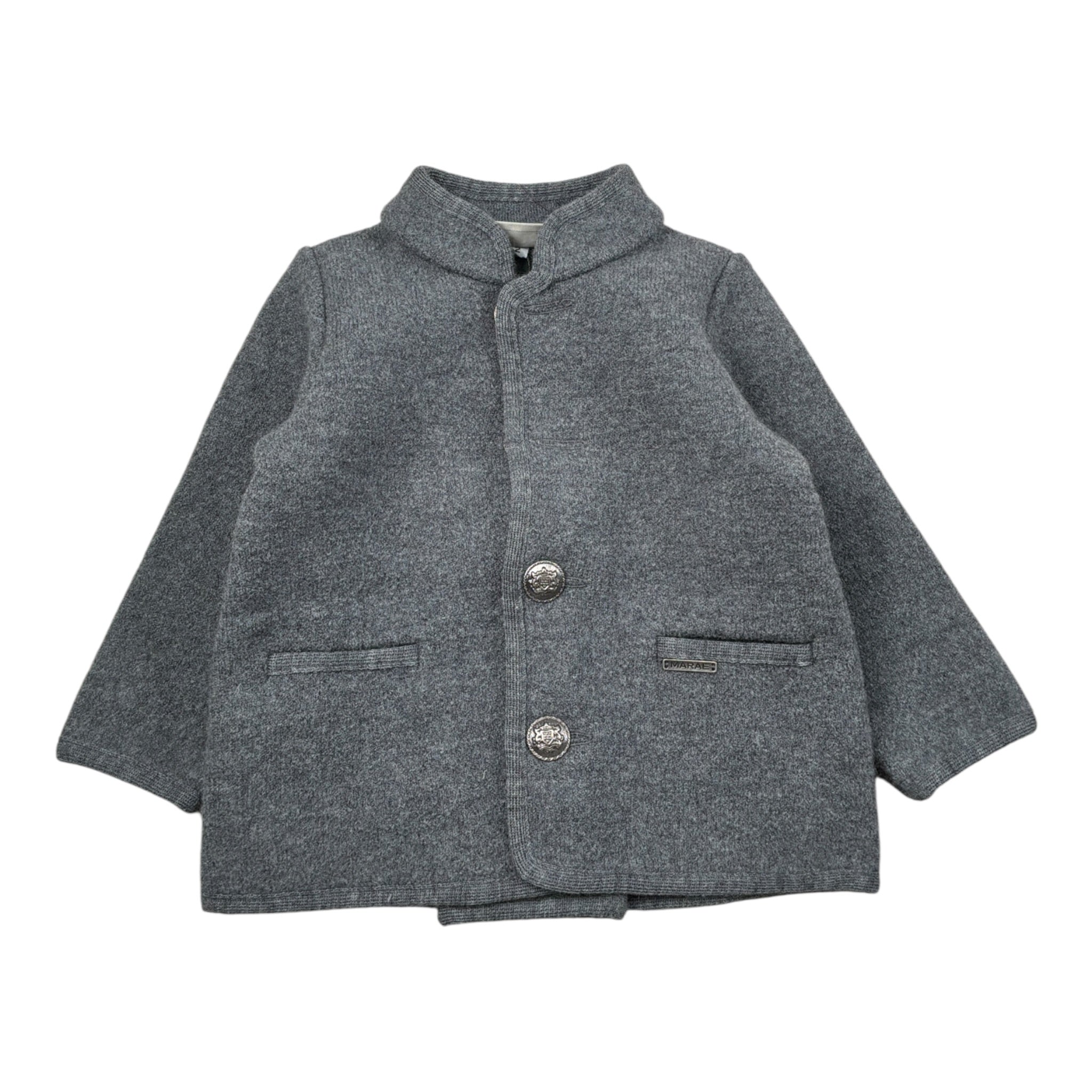Marae Kids Cappotto tinta unita con Bottoni Grigio per Neonata 3386N GRIGIO MARAE KIDS 