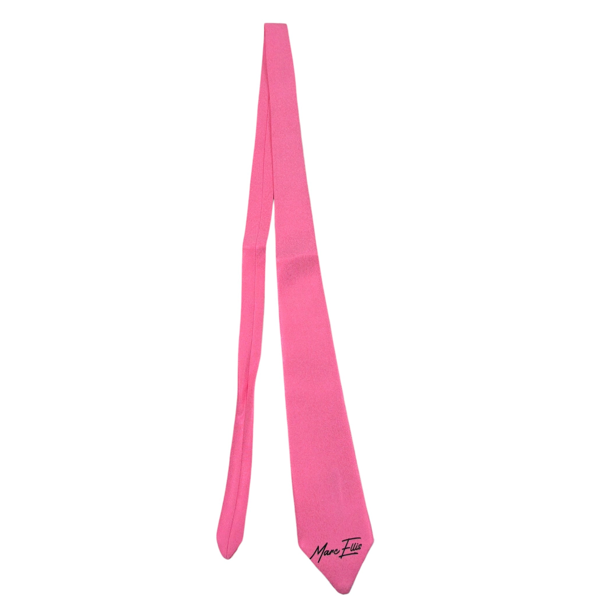 Marc Ellis Cravatta tinta unita con Logo Rosa per Bambina JMJAC01176 ROSA MARC ELLIS 