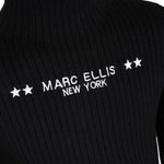 Marc Ellis Maglia tinta unita con Stampa Nero per Bambina JMJSW00188 NERO MARC ELLIS 