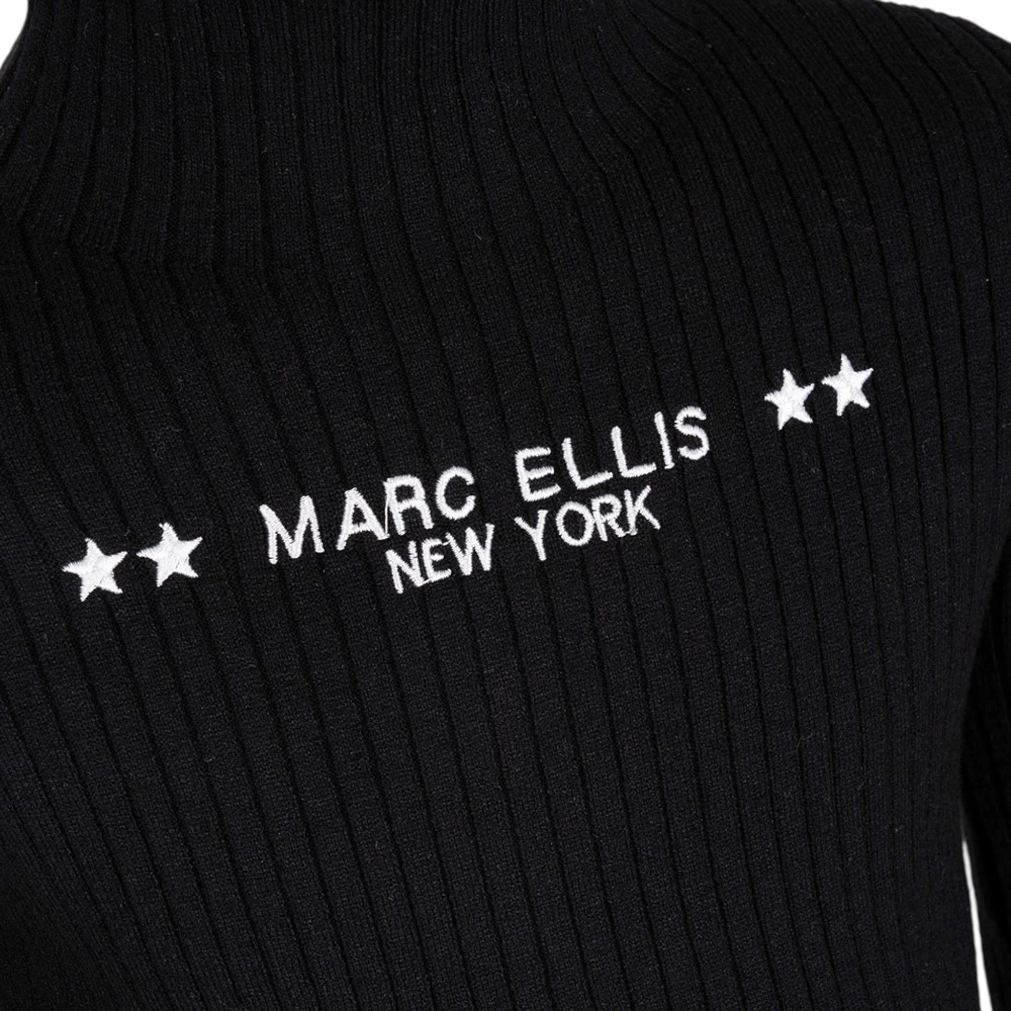 Marc Ellis Maglia tinta unita con Stampa Nero per Bambina JMJSW00188 NERO MARC ELLIS 